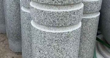 滁州 芝麻白花岗岩挡车柱、隔离柱多少钱