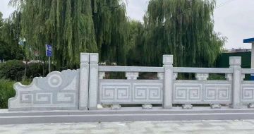 滁州 芝麻灰桥栏杆、河道栏杆安装效果