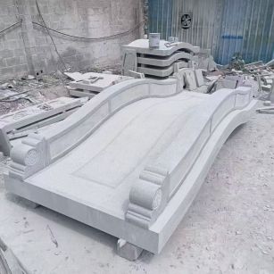 滁州 芝麻灰花岗岩园林景观 小石桥