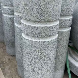 滁州 芝麻白花岗岩挡车柱、隔离柱多少钱
