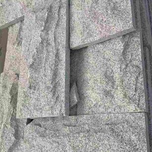 滁州 芝麻白自然面花岗岩成品板