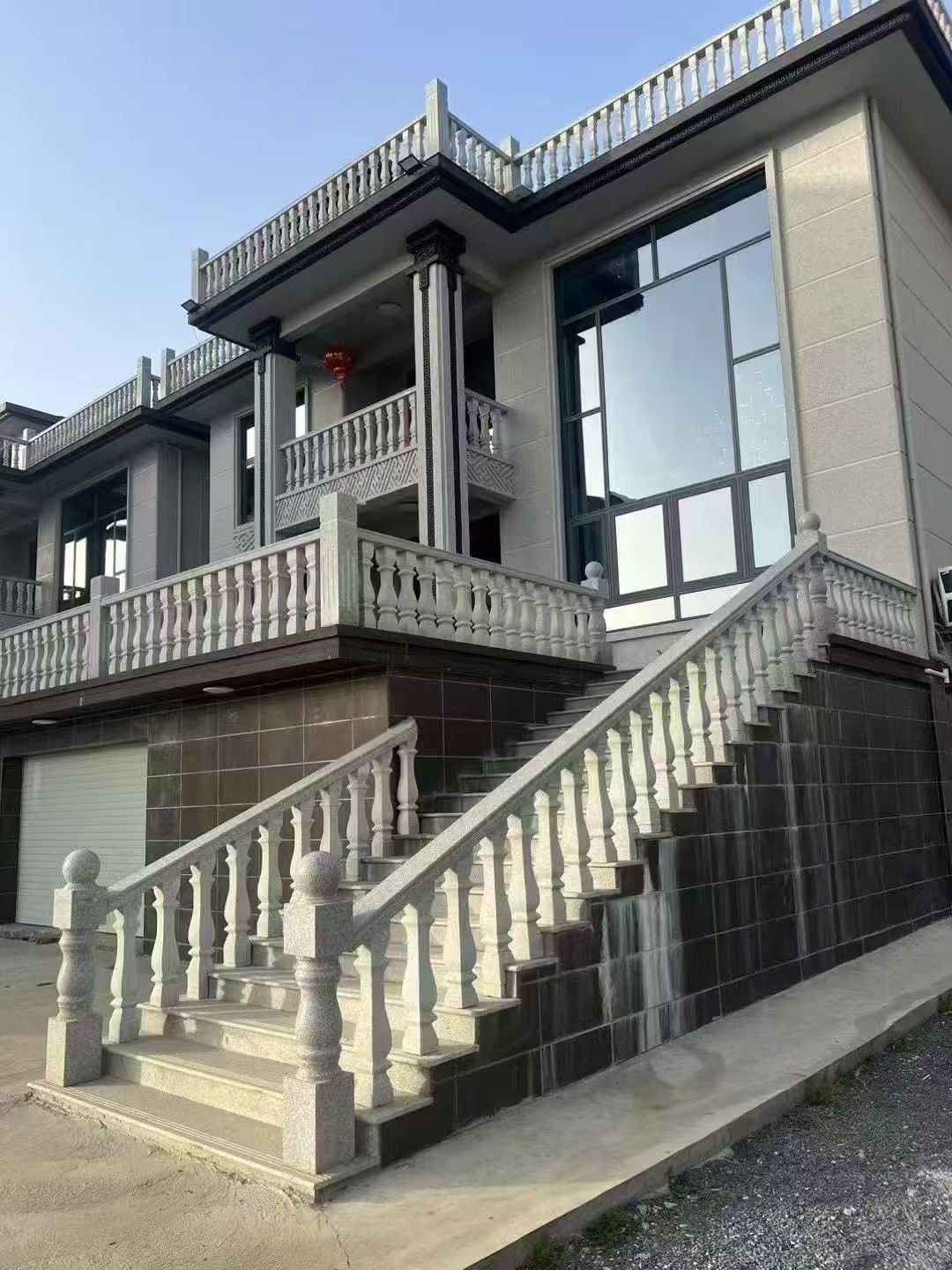 滁州 芝麻白别墅阳台栏杆，楼梯栏杆