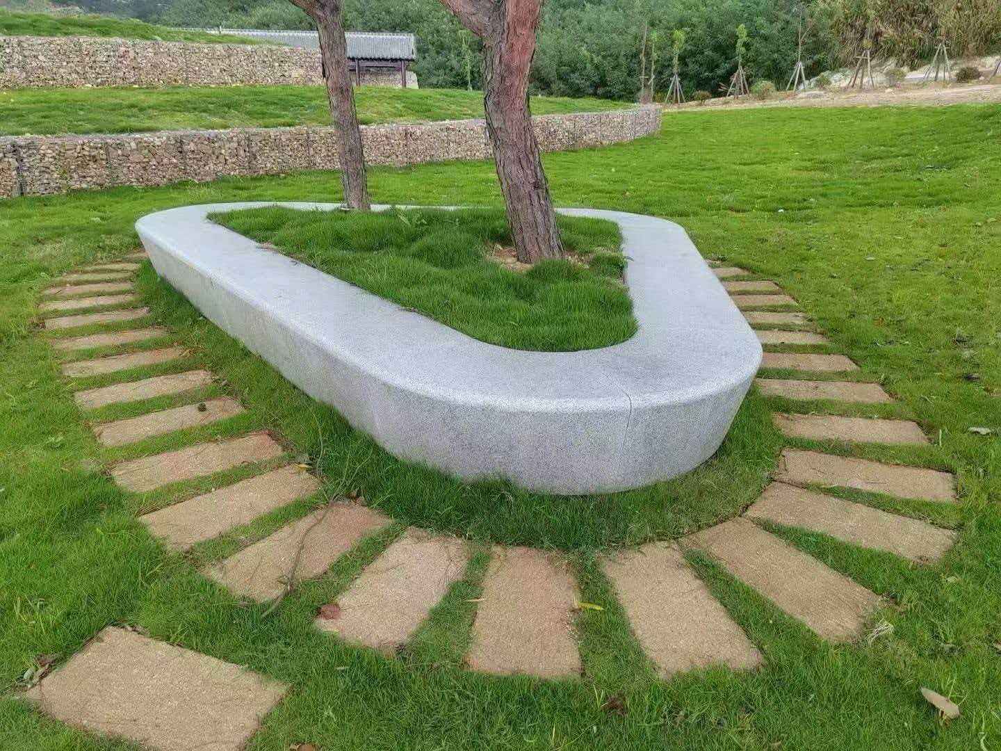 滁州 芝麻白光面整石坐凳