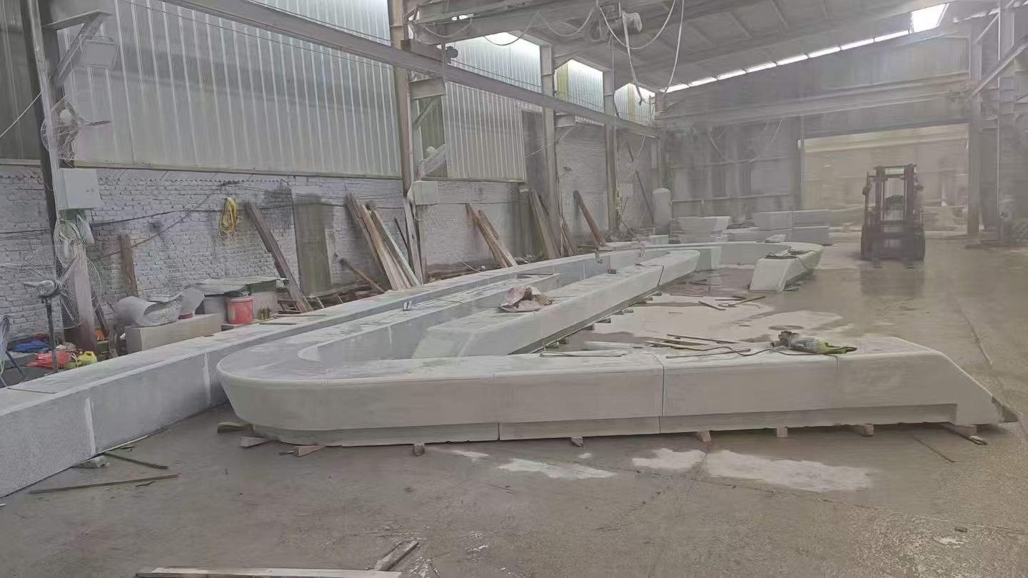 滁州 花岗岩整石坐凳拼装