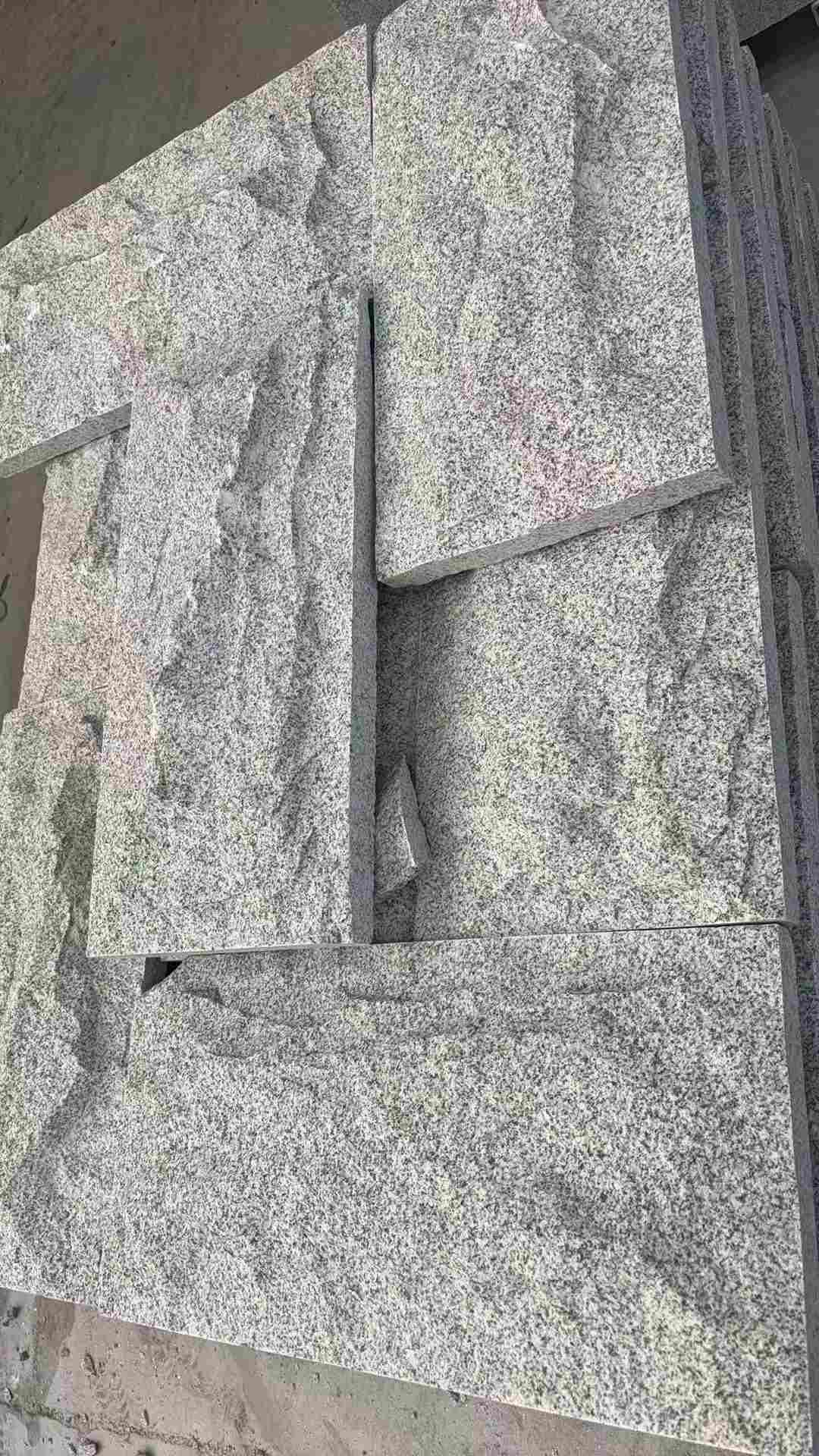 滁州 芝麻白自然面花岗岩成品板